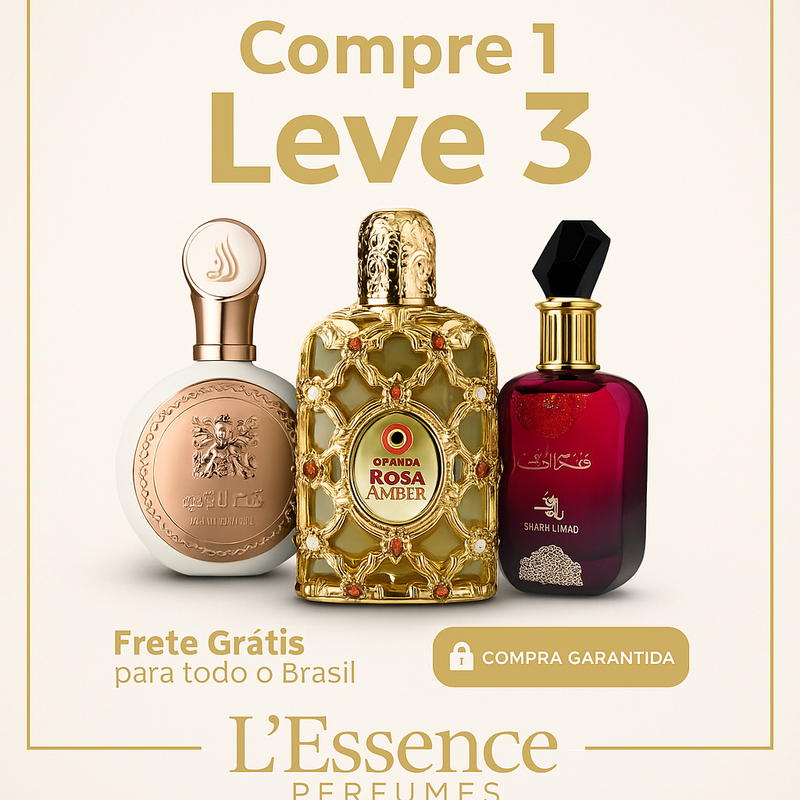 PROMOÇÃO COMPRE 1 LEVE 3 - Sabah Al Ward, Fakhar e Royal Amber